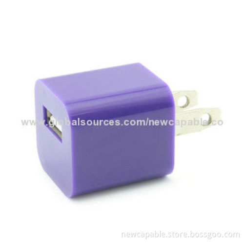 Wall Charger, Made of ABS Case Material, 100-240V Input Voltage